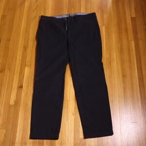 Express mens slim straight slacks dress pants 36/30 black